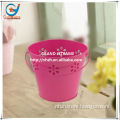 tarrington house garden furniture pink tinplate with handle gift pail